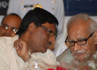 With Eminent Journalist Kuldip Nayar