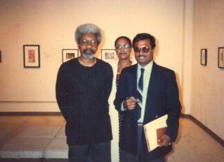 With Nigerial Poet and 1st ever African Nobel Laureate Wole Soyinka