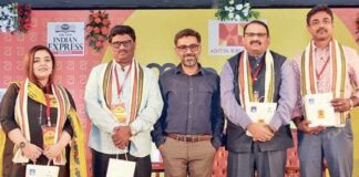 English poses a new challenge but Odia literature has to expand its scope says Gourahari Das at TNIE OLF